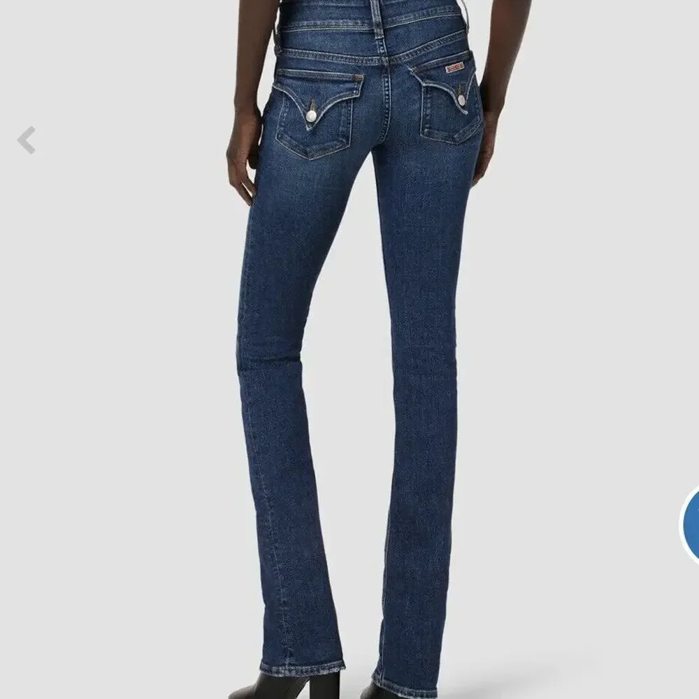 HUDSON Beth Mid-Rise Baby Bootcut Jean Womens Size 24 Medium Denim Blue - Picture 2 of 11